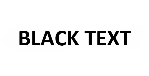 Black Text 