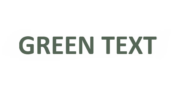 Green Text
