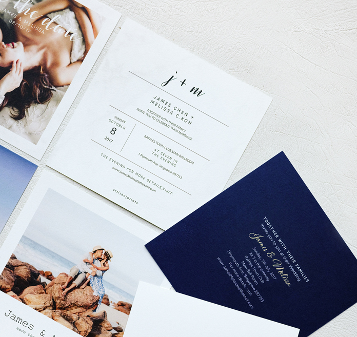 PHOTO PAPER CARDS 5.5x5.5" invites Artisan Prints Inspiring