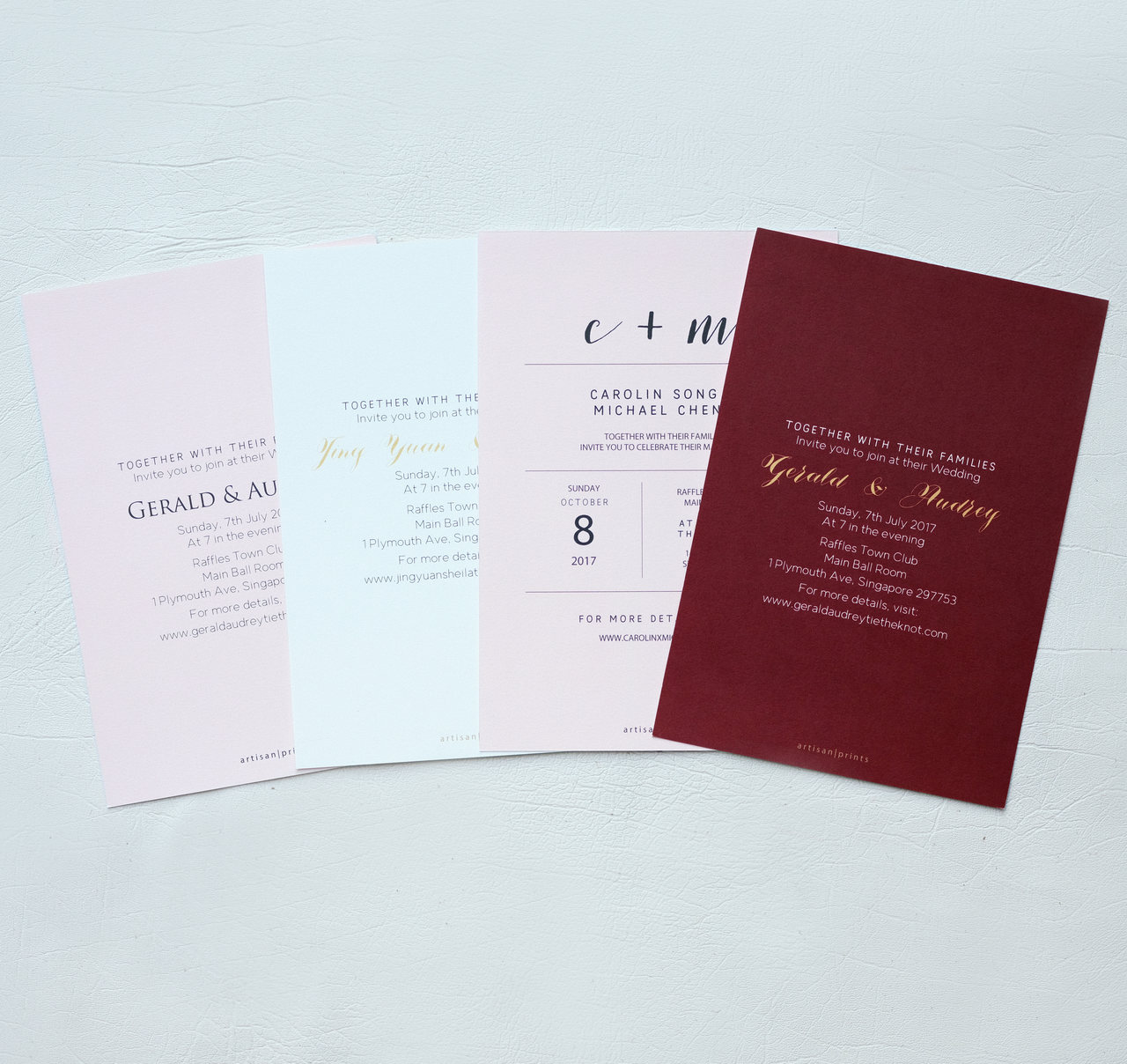 PHOTO PAPER CARDS A5 / 5.8x8.2" invites Artisan Prints Inspiring