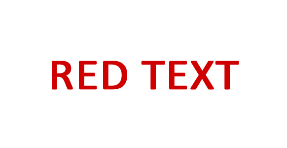 Red Text
